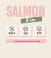 JERKY - SALMON PROTEIN Papildomas pašaras suaugusiems šunims