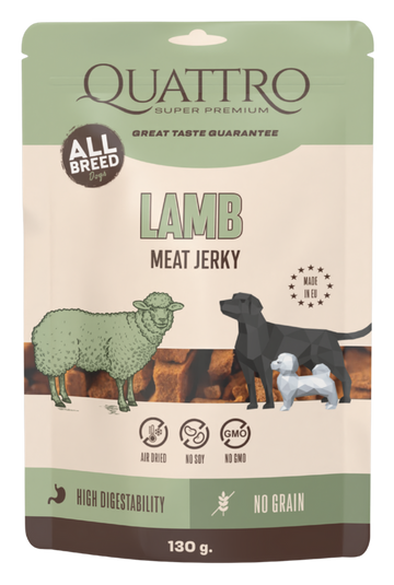 JERKY - LAMB PROTEIN BAR Papildomas pašaras suaugusiems šunims